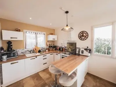 Cuisine ou kitchenette dans l'établissement La Carpe Diem