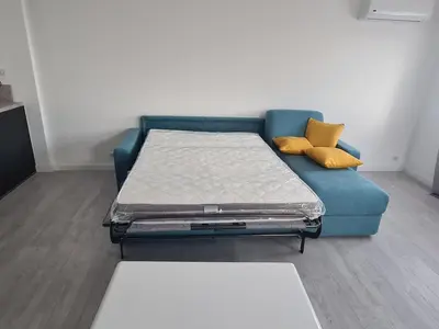 Un ou plusieurs lits dans un hébergement de l'établissement 6-person apartment in sea view villa with jacuzzi