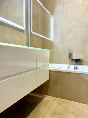Salle de bains dans l'établissement Appartement de Haut Standing Miomo