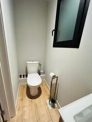 Salle de bains dans l'établissement Hôtes Cardo
