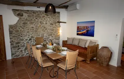 Coin salon dans l'établissement Villa Les Granges Classé 5 Étoiles