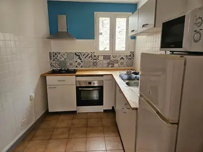 Cuisine ou kitchenette dans l'établissement Casa di JF