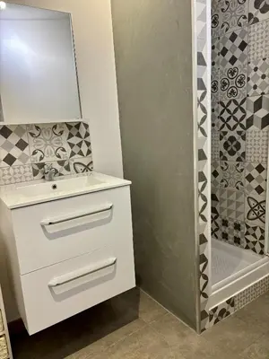 Salle de bains dans l'établissement Casa Straboni Corte