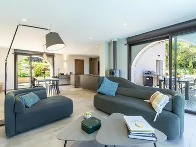 Coin salon dans l'établissement Holiday Home Casa Palmento by Interhome