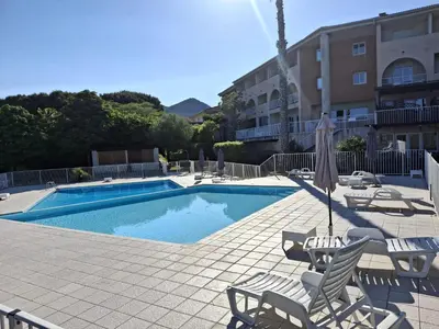 Piscine de l'établissement Studio climatisé avec piscine à ST FLORENT ou située à proximité