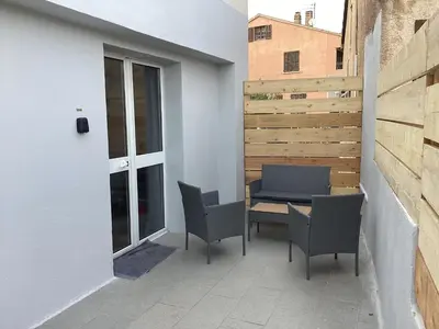Coin salon dans l'établissement Saleccia