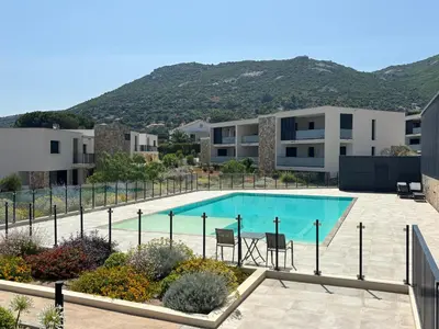 Vue générale sur la montagne ou vue sur la montagne depuis l'appartement