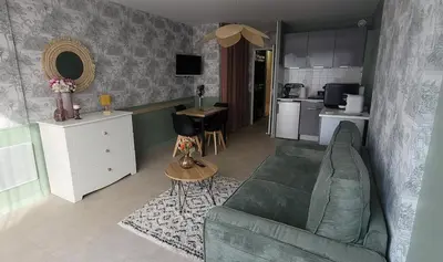 Cuisine ou kitchenette dans l'établissement Appartement 5 couchages à Calvi