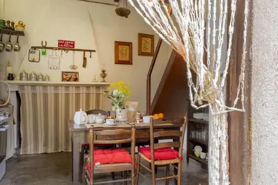 Coin salon dans l'établissement Casa Di Babbo