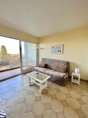 Coin salon dans l'établissement Appartement vue mer à Ile Rousse