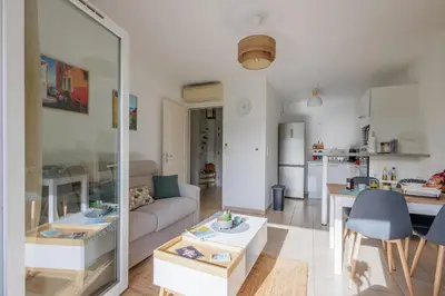Cuisine ou kitchenette dans l'établissement U Sognu - Proche plage vue montagne