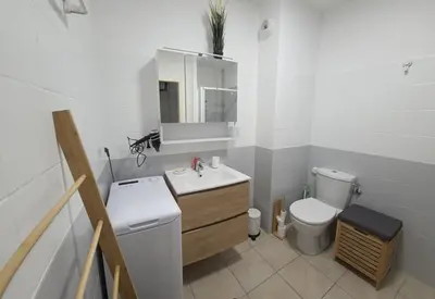 Salle de bains dans l'établissement U Sognu - Proche plage vue montagne