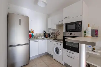 Cuisine ou kitchenette dans l'établissement U Sognu - Proche plage vue montagne