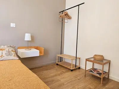 Un ou plusieurs lits dans un hébergement de l'établissement Villa de standing Fiurenza - Domaine Romella - Piscine - Proche Saint-Florent