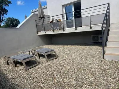 Balcon ou terrasse dans l'établissement E casette