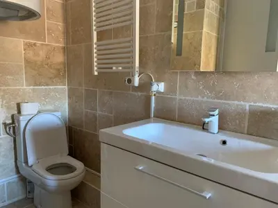 Salle de bains dans l'établissement Appartement en centre ville