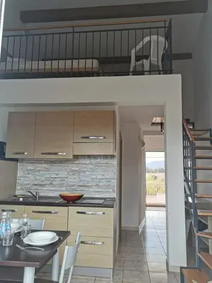 Cuisine ou kitchenette dans l'établissement ZEcamping 3 piscine et pataugeoire à 2km de la plage animaux acceptés