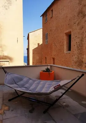 Terrasse ou espace extérieur de l'établissement Chambres de charme au cœur de la citadelle de Bastia