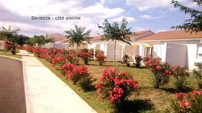 Jardin de l'établissement Villa bord de mer,3 chambres, piscine chauffée, climatisée