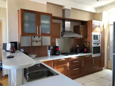 Cuisine ou kitchenette dans l'établissement Appartement Blasini Proche plage & ville