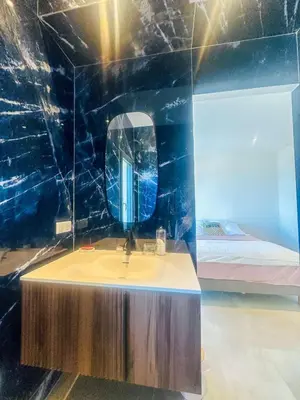 Un ou plusieurs lits dans un hébergement de l'établissement Superbe villa vue mer et piscine