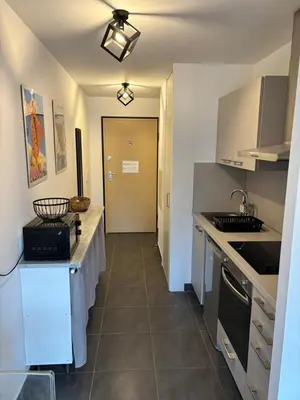 Cuisine ou kitchenette dans l'établissement Appartement centre ville