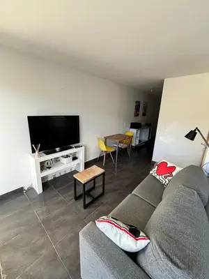 Télévision ou salle de divertissement dans l'établissement Appartement centre ville