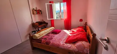 Un ou plusieurs lits dans un hébergement de l'établissement VERANU - Vue campagne- 5 mn de la plage de sable