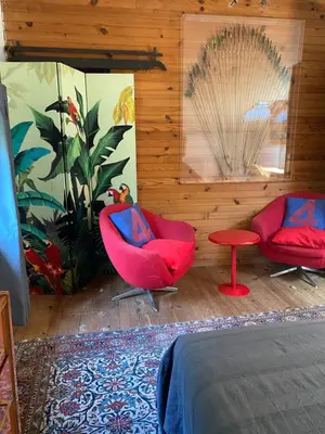 Coin salon dans l'établissement Appartement cosy Vico