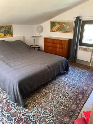 Un ou plusieurs lits dans un hébergement de l'établissement Appartement cosy Vico