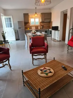 Cuisine ou kitchenette dans l'établissement Appartement confort