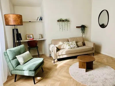 Coin salon dans l'établissement Appartement Bastia centre ancien