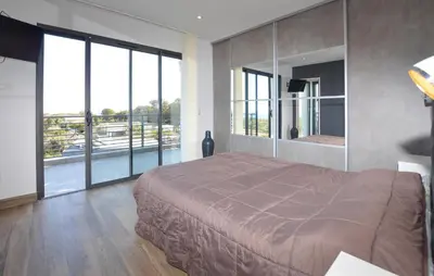 Un ou plusieurs lits dans un hébergement de l'établissement 2 Bedroom Lovely Home In Cervione