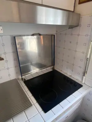 Cuisine ou kitchenette dans l'établissement Trilocale vista mare
