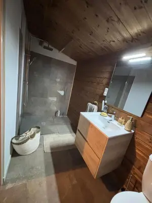Salle de bains dans l'établissement Chalet studio