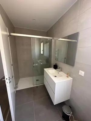 Salle de bains dans l'établissement Casa Juliette Maison bois