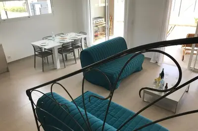 Coin salon dans l'établissement PDM Appartement Paese di Mare