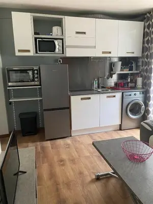 Cuisine ou kitchenette dans l'établissement OTA T2 proche rivières et plages, randonnées