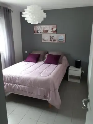 Un ou plusieurs lits dans un hébergement de l'établissement Villa en Corse sur la Côte Est
