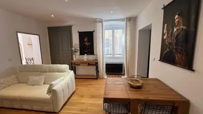 Coin salon dans l'établissement ALG appartement