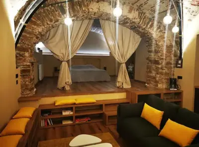 Coin salon dans l'établissement Appartement centre ville bastia