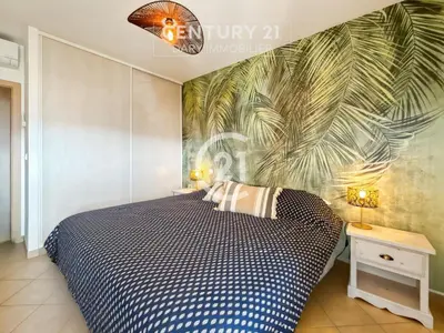 Un ou plusieurs lits dans un hébergement de l'établissement Victoria Calvi - Appartement T2
