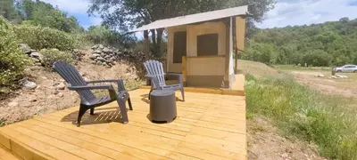 Paysage naturel près de le camping