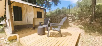 Paysage naturel près de le camping