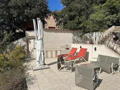Plan de l'établissement A Hilltop Haven in Lumio - Sea View and Cascading Terraces