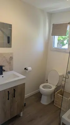 Salle de bains dans l'établissement U Pagliaghju