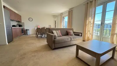 Cuisine ou kitchenette dans l'établissement Appartement Rosa Mare
