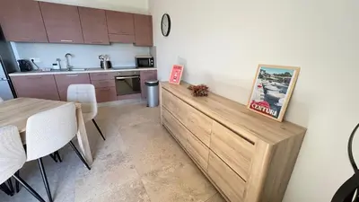 Cuisine ou kitchenette dans l'établissement Appartement Rosa Mare