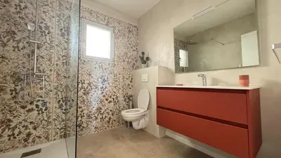 Salle de bains dans l'établissement Appartement Rosa Mare