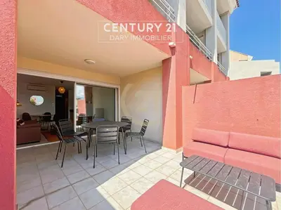 Balcon ou terrasse dans l'établissement Calvi T2 les Jasmins proche centre